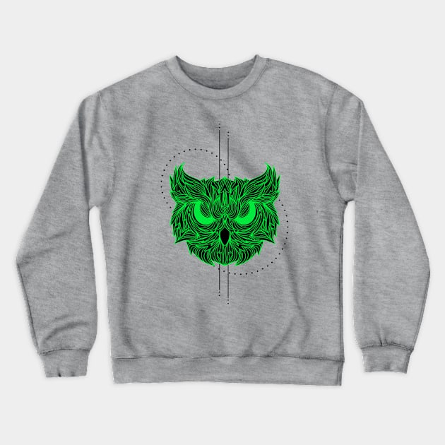 Owl illustration Crewneck Sweatshirt by Wolf Clothing Co